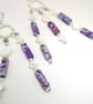 Artisan Purple Sediment Jasper & Mother of Pearl Multi-Strand Chandelier  - Image 6