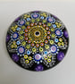 Hand painted multicoloured mandala stone - Image 1