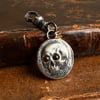 Double sided Memento Mori Wax Seal Skull & Grim Reaper Clip On Pendant 