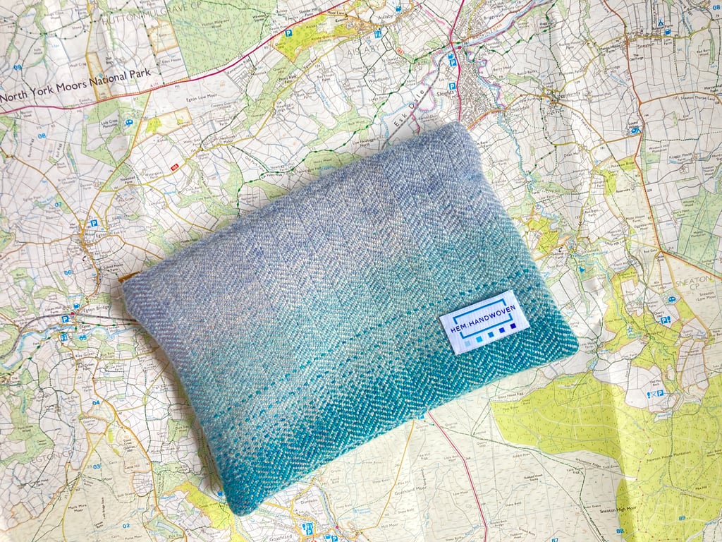 Seaspray Handwoven Zipped Pouch