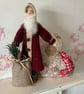 Primitive Santa with rustic sack - Image 1