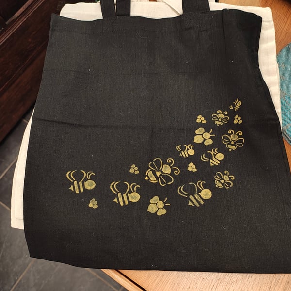 Hand painted tote bag 