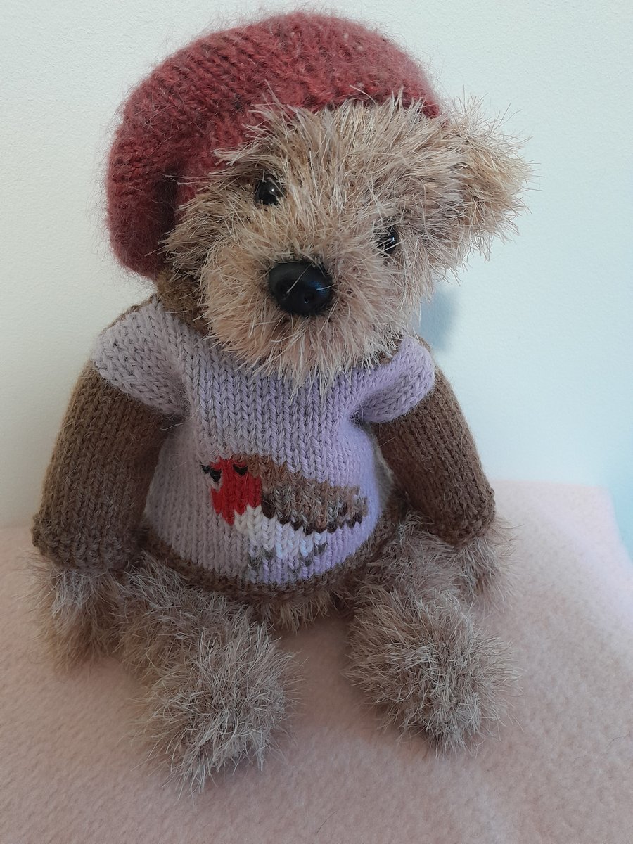 Knitted Bear, Traditional Teddy Bear