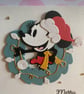 Disney Inspired Minnie Mouse Wreath Christmas Card - Image 3