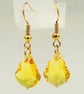 Pretty sunshine yellow crystal earrings   - Image 2