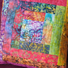 Rainbow Batik Quilted Cushion with inner pad