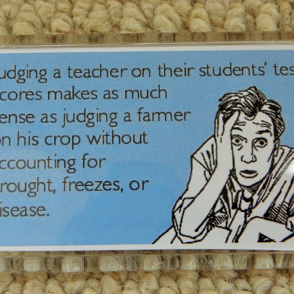 Judging A Teacher Unrealistic Exam Expectation Funny Decorative Fridge Magnet