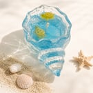 Ocean Turtle Gel Candle-Handmade Coastal Sea Decoration