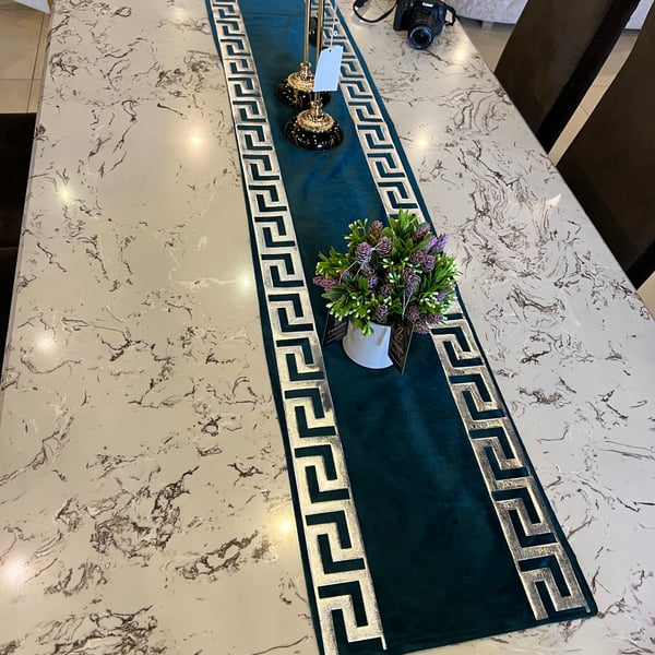 Luxury Velvet Table Runner 72” inches Xmas Table Decore