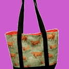 Highland Cow Tote Bag. 