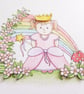 Princess Birthday Card - Rainbow Princess - Our Little Princess  - Image 4