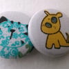 Cat & Dog Badge Set