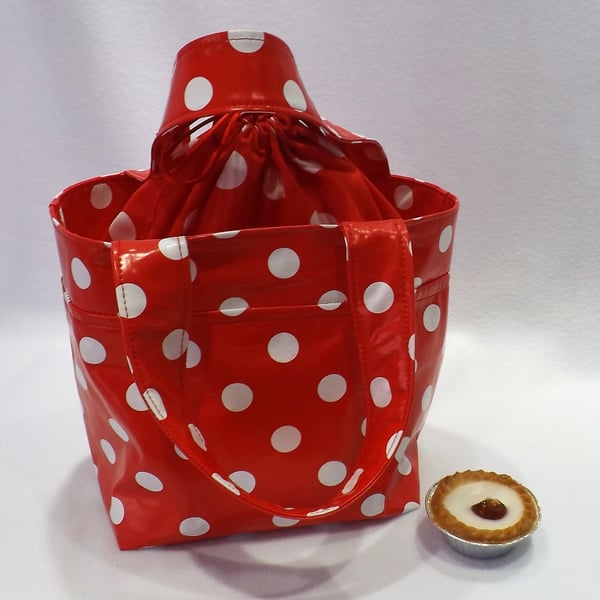 Spotty Tie Top Bag