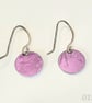 015 - Handmade Aluminium and Silver Reversible Earrings - Image 2