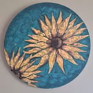 Sunlit Bloom- Golden highlights splashed onto a beautifully textured background