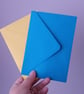 C6 A6 Blue And Yellow Envelopes Cardmaking Diamond Flap 120gsm Pack Of 10