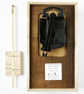 Rectangular Pendulum Wall Clock in burr madrone and sycamore with inlaid dots. - Image 5