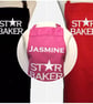 Adult : small teenage Star baker personalised apron - Made in England - Image 1