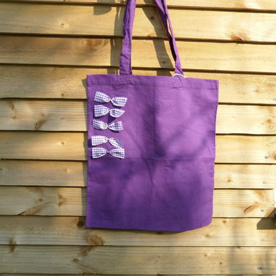 Purple Bow Bag