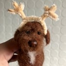 Scampi the Spaniel handmade dog model 