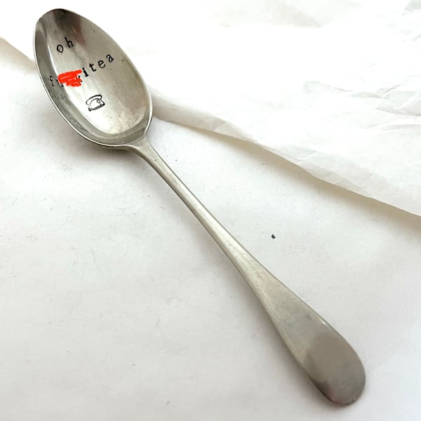 Rude Sweary Teaspoon, Oh F--kitea