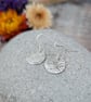 Sterling Silver Spiral Pattern Disc Earrings - JBJ1093 - Image 4