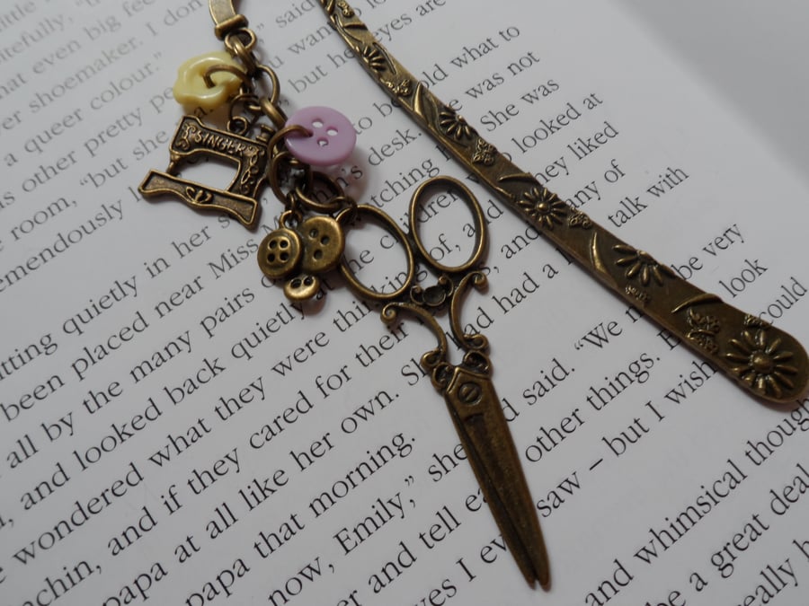 Bronze Crafty Needlework Bookmark