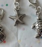 Set of 5 Sea Themed Zipper Charms - Image 2