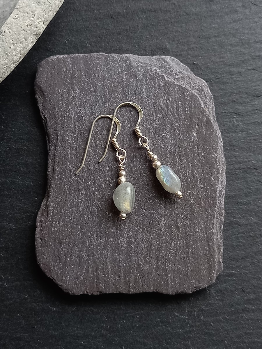 Labradorite Gemstone Earrings