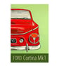 Ford Cortina Mk1 poster print by Susie West - Image 3