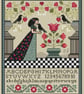 313 - Raven & Roses Cross Stitch Pattern Gothic Victorian Alphabet Sampler (PDF) - Image 2