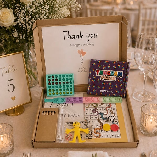 Personalised Wedding Activity Box for Children - Kids Wedding Entertainment Gift
