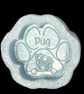 Pug paw silicone mould for wax melts, resin & many more crafts 