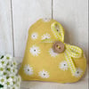 SALE ITEM - DAISY HEART - yellow and white