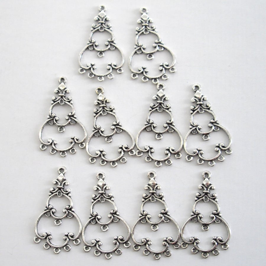 10 x Chandelier Earring Components (5 pairs)