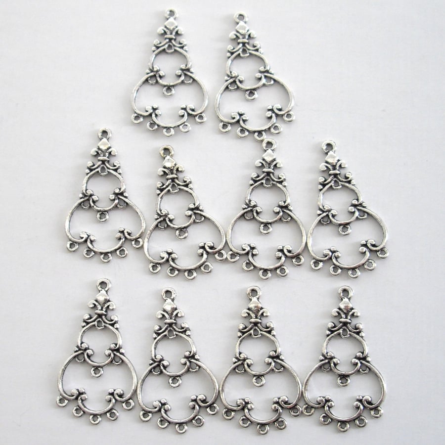 10 x Chandelier Earring Components (5 pairs) Folksy