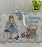 Sewing - Knitting Nook  Embroidered Wall Hanging by Carolee Crafts  PB8 - 0026