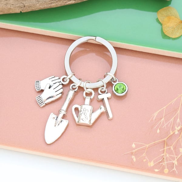 Personalisable Gardening Keyring - Gifts for Gardener, Garden Lover Present, 
