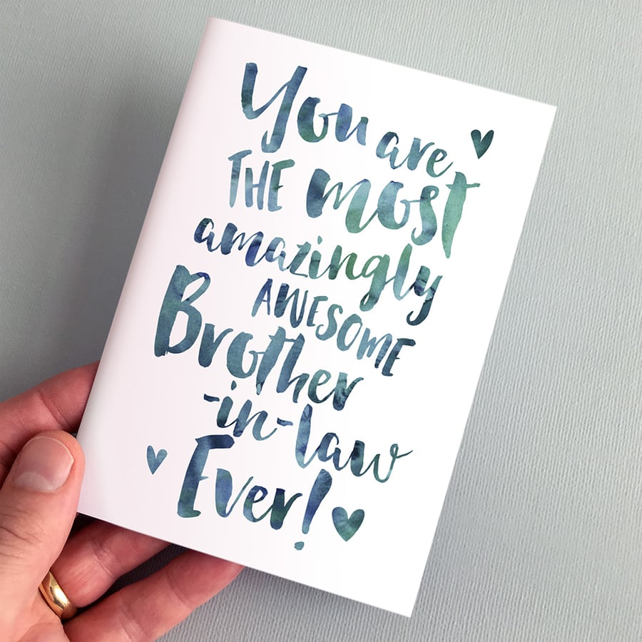 The Most Amazingly Awesome Brother-in-law Greeting Card - Brother Thank You