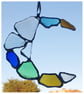 Seaglass mosaic crescent suncatcher  - Image 6