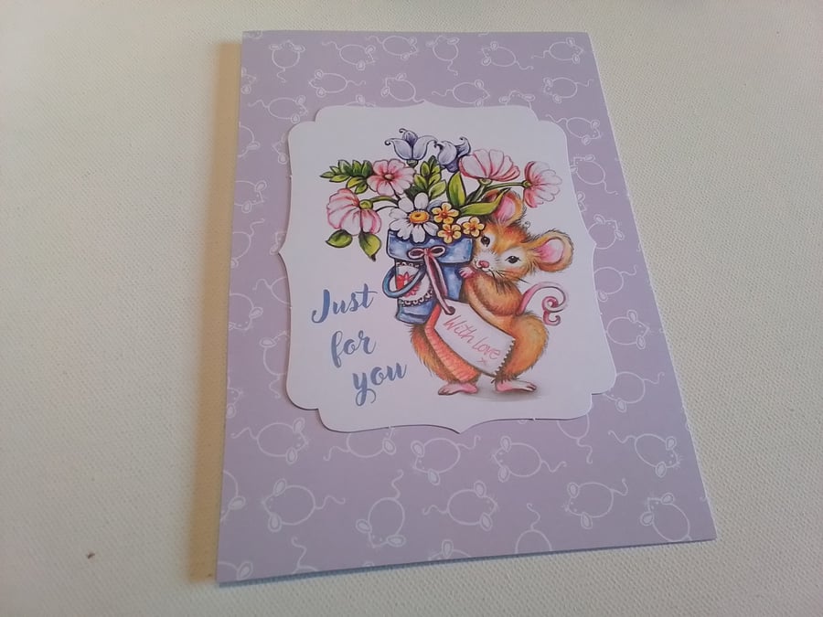 Valentine card. Mothers day card. Birthday card. Any occasion card. 951