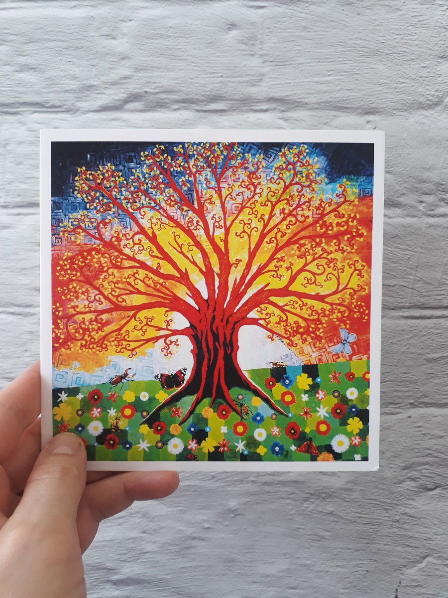 Tree of Life Birthday, Easter or Thank You Card