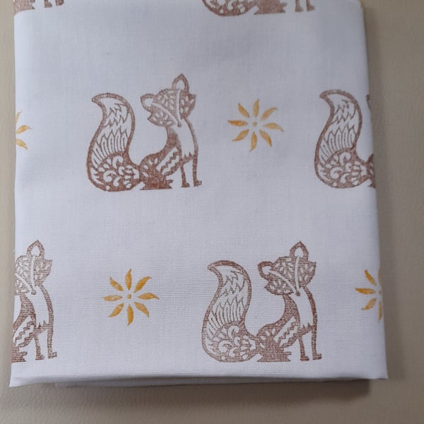 Tea Towel Fox Print