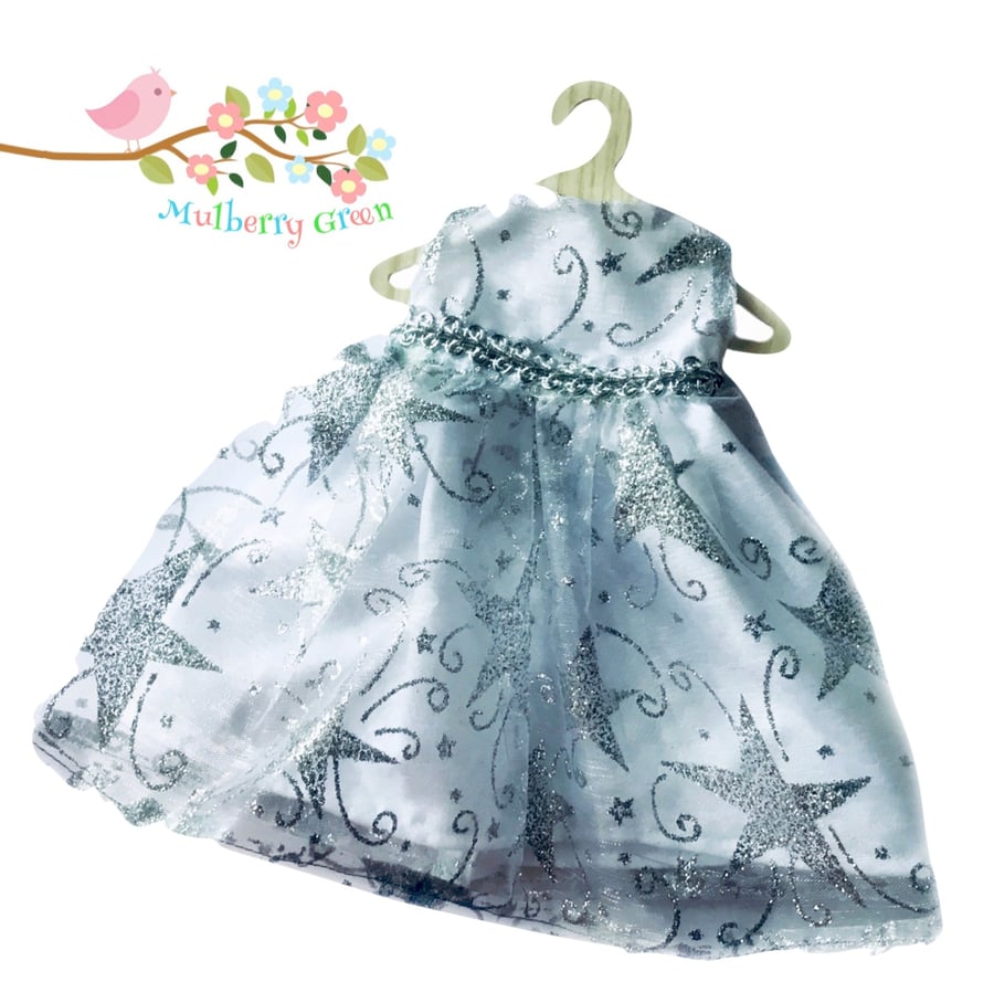 Reserved for Sue - Silver Stars Party Dress
