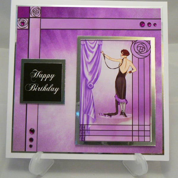 Lilac Rose with Gems (HB283)