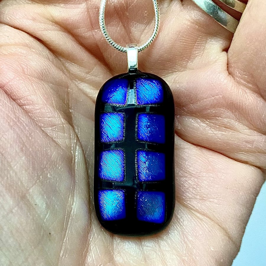 Windows Shimmering Dichroic Glass Pendant