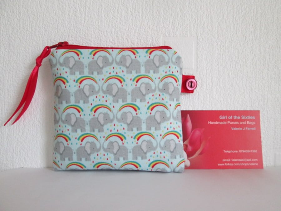 HALF PRICE Elephants Coin Purse