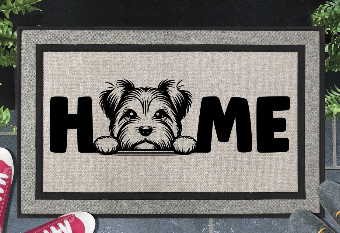 Biewer Terrier Doormat No.4 - All Weather - Biewer Terrier Welcome Mat, 45x70cm 