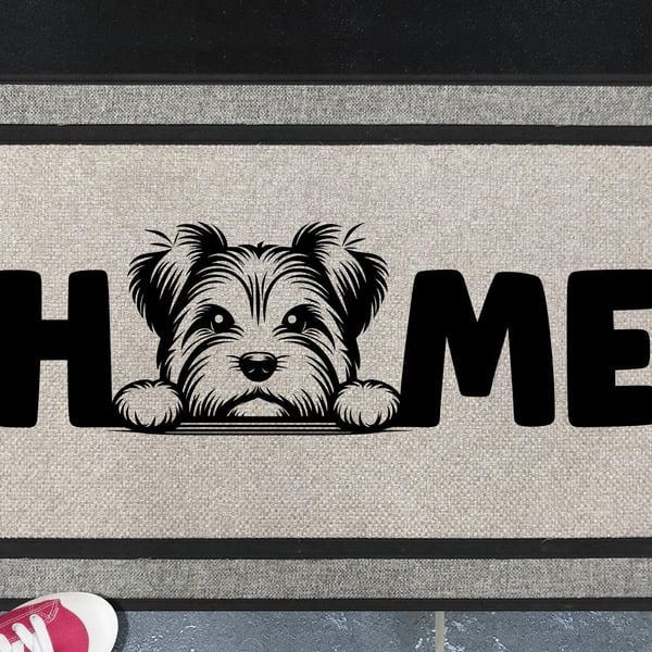 Biewer Terrier Doormat No.4 - All Weather - Biewer Terrier Welcome Mat, 45x70cm 