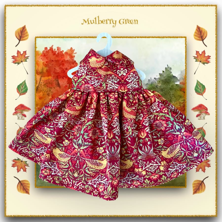 Russet Strawberry Thief Dress